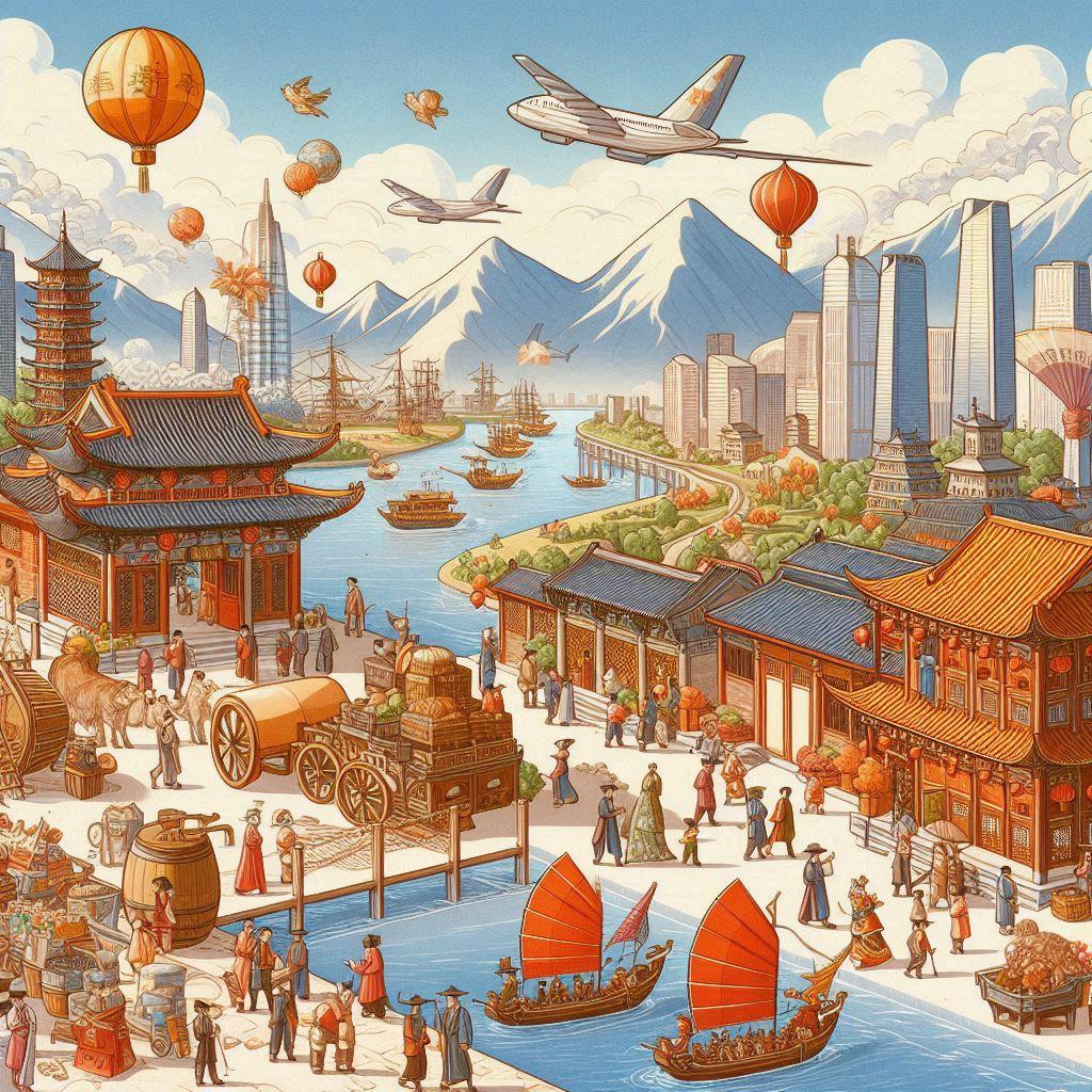 🏮 Развитие экономики Китая в XVIII веке: ключевые аспекты: 📈 Торговля и ремесла: двигатели прогресса